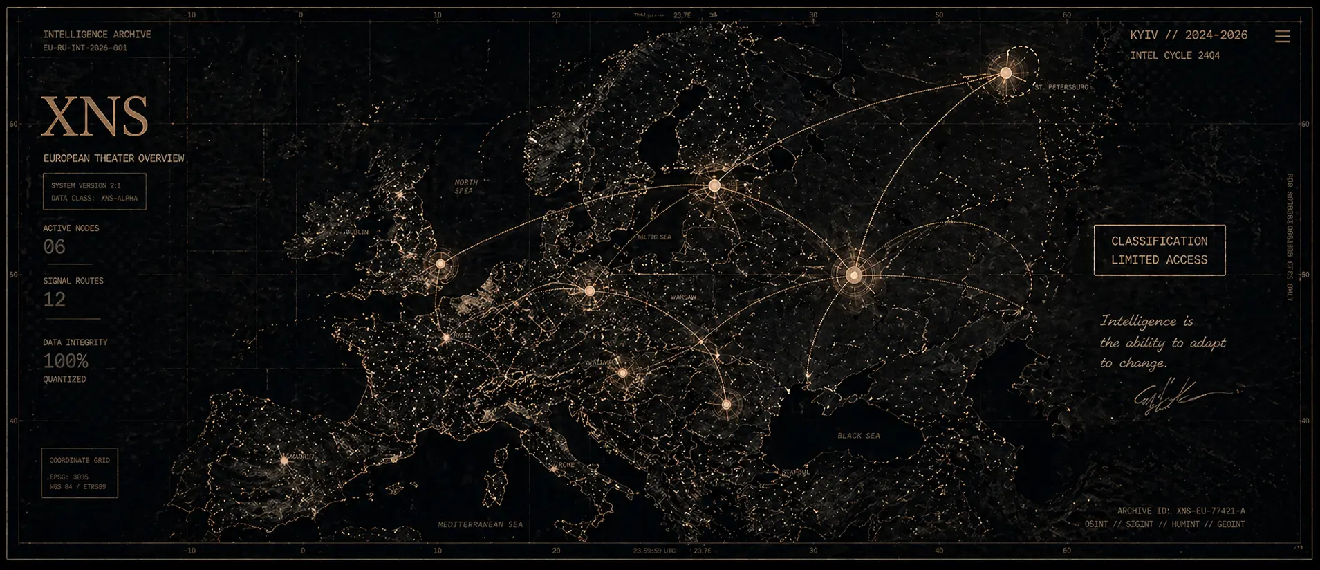 Intelligence Archive Map