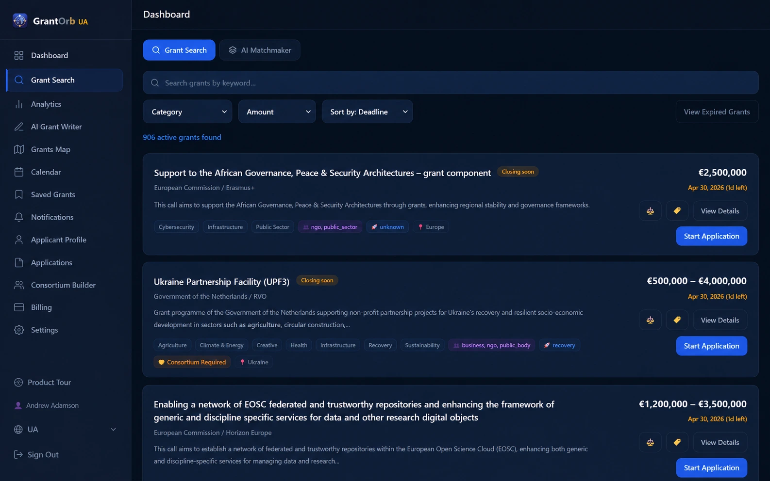 Grant Search